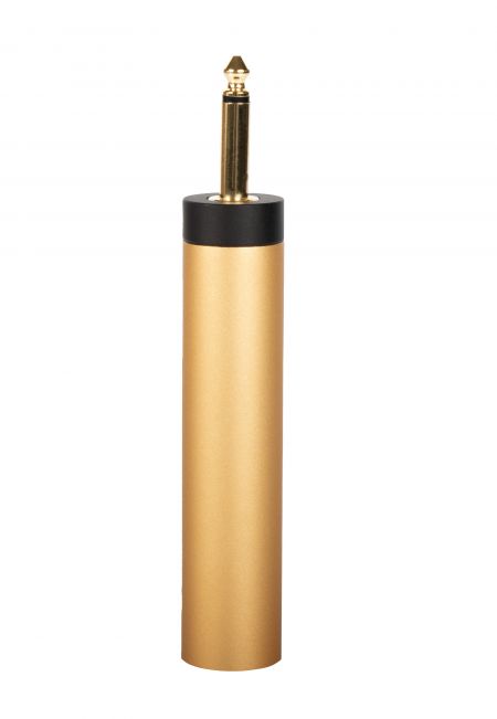 Металлический блок батарей лавальерного микрофона, разъем 3,5 мм моно - 6,3 мм.